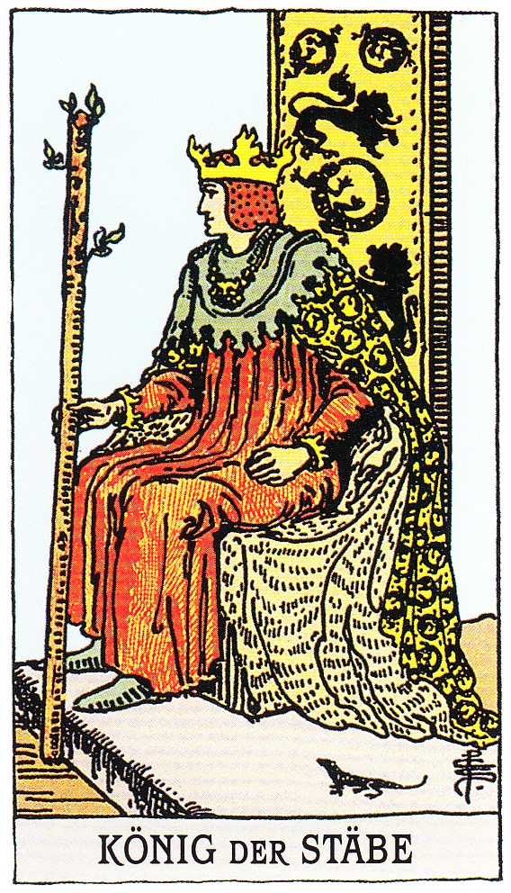 Tarot Tageskarte König der Stäbe